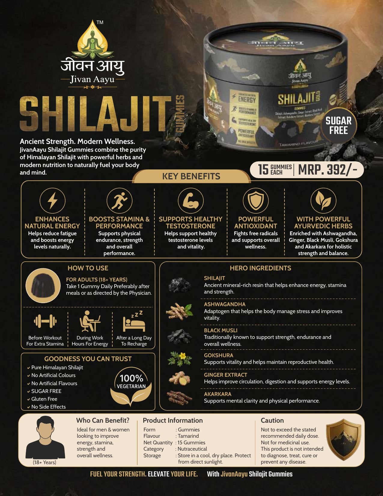 Jivan Aayu Shilajit Gummies